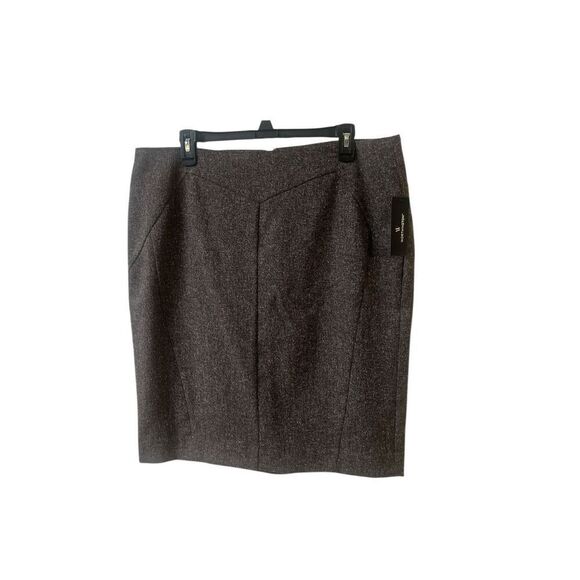 Worthington brown tweed look pencil skirt sz 16 NWT - Picture 1 of 5